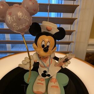Minnie Mouse Nurse Figurine with Balloon, Laughter Is The Best Medicine